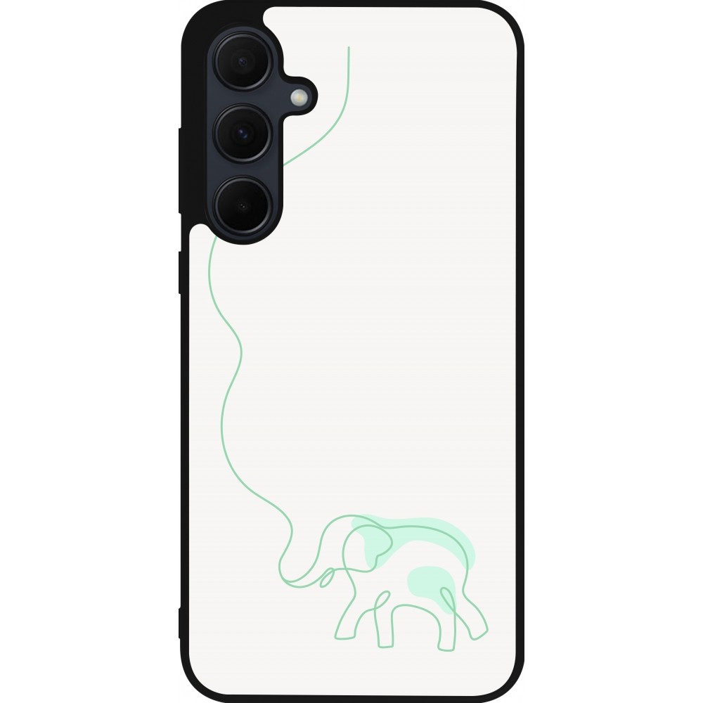 Samsung Galaxy A35 5G Case Hülle - Silikon schwarz Spring 23 baby elephant