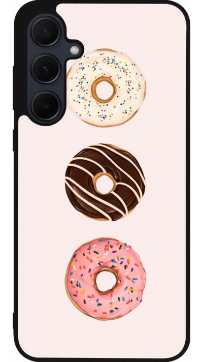 Coque Samsung Galaxy A35 5G - Silicone rigide noir Spring 23 donuts