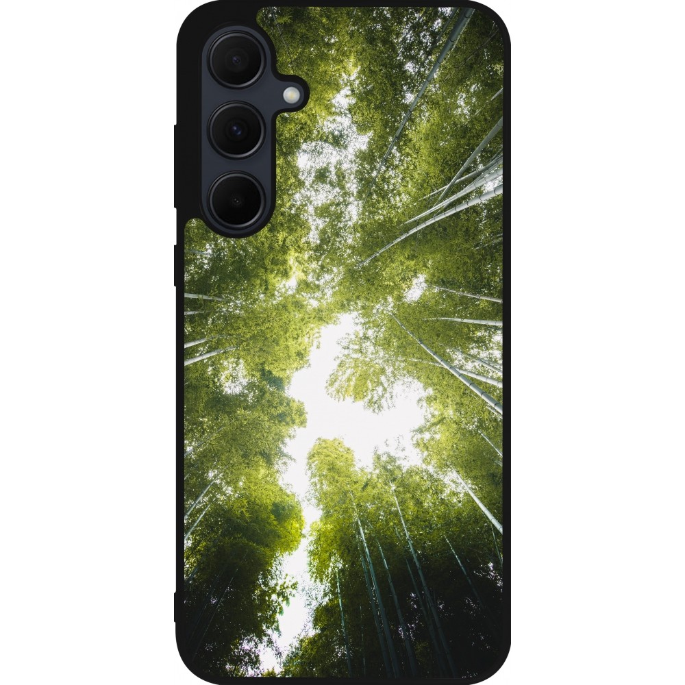 Samsung Galaxy A35 5G Case Hülle - Silikon schwarz Spring 23 forest blue sky