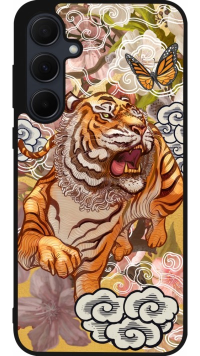 Samsung Galaxy A35 5G Case Hülle - Silikon schwarz Spring 23 japanese tiger