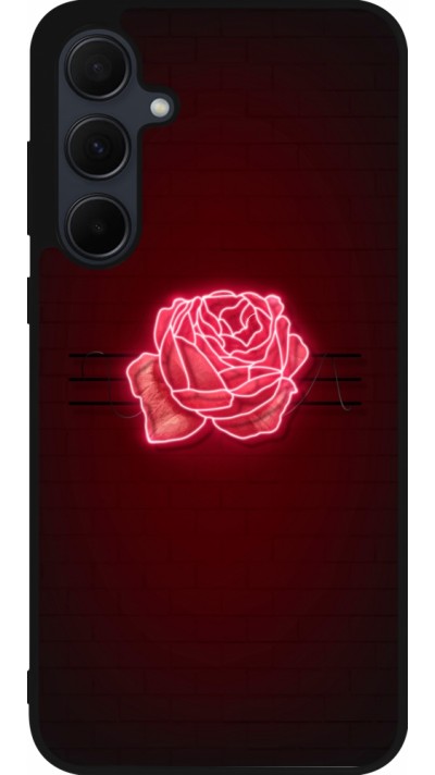 Samsung Galaxy A35 5G Case Hülle - Silikon schwarz Spring 23 neon rose