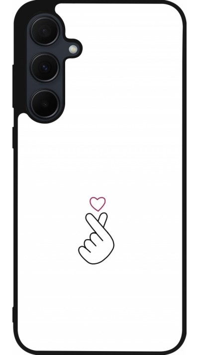 Coque Samsung Galaxy A35 5G - Silicone rigide noir Valentine 2024 heat by Millennials