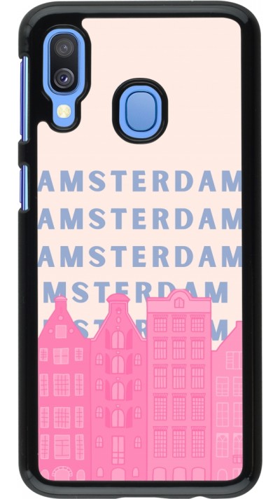 Samsung Galaxy A40 Case Hülle - Amsterdam Pink Print