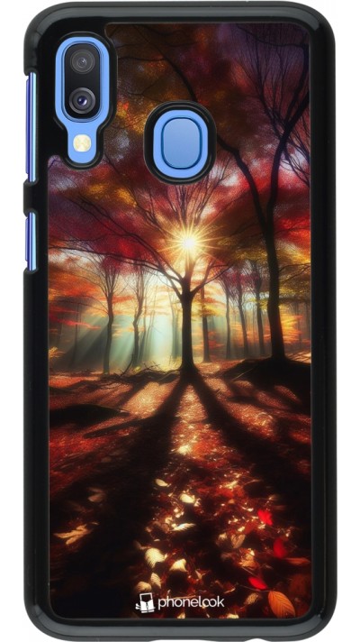 Samsung Galaxy A40 Case Hülle - Herbstlicher goldener Glanz