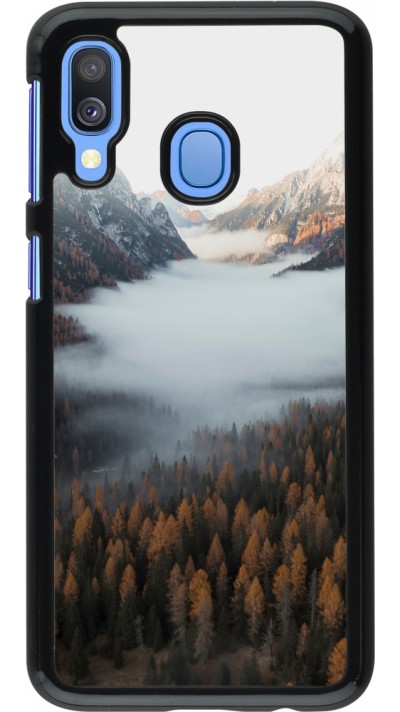 Samsung Galaxy A40 Case Hülle - Autumn 22 forest lanscape