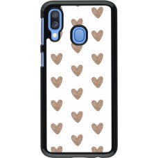 Samsung Galaxy A40 Case Hülle - Autumn 2024 brown hearts