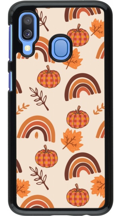 Samsung Galaxy A40 Case Hülle - Autumn 2024 rainbow