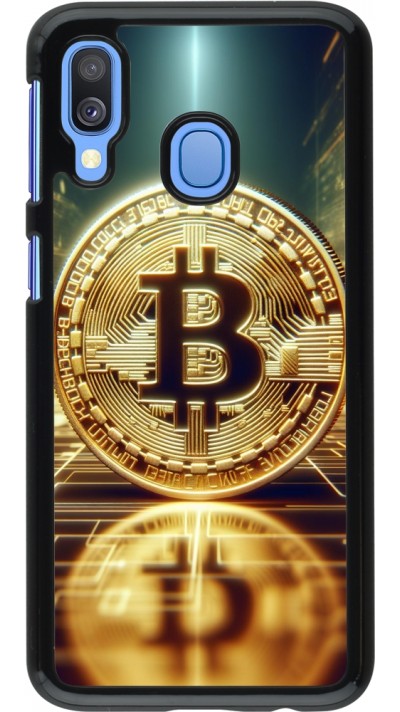 Samsung Galaxy A40 Case Hülle - Bitcoin Stehen