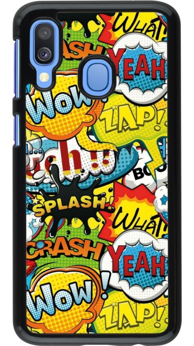 Samsung Galaxy A40 Case Hülle - Cartoons slogans