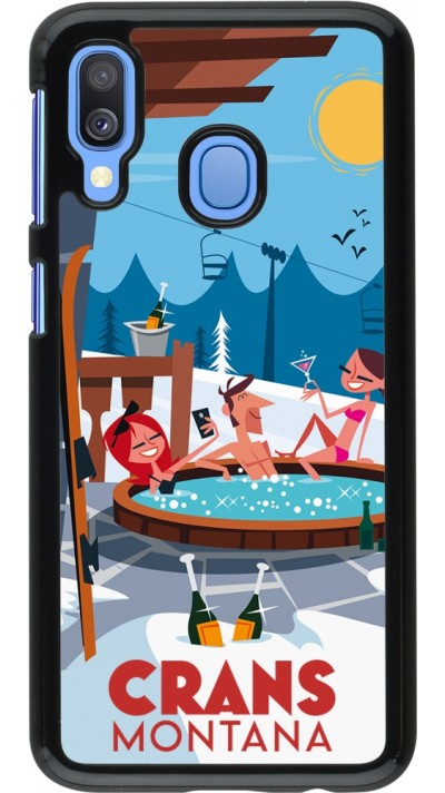 Samsung Galaxy A40 Case Hülle - Crans-Montana Mountain Jacuzzi