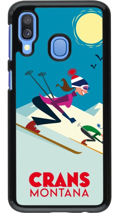 Samsung Galaxy A40 Case Hülle - Crans-Montana Ski Downhill