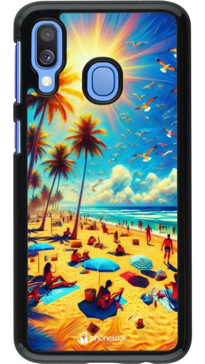 Samsung Galaxy A40 Case Hülle - Sommer Paradies Farbe