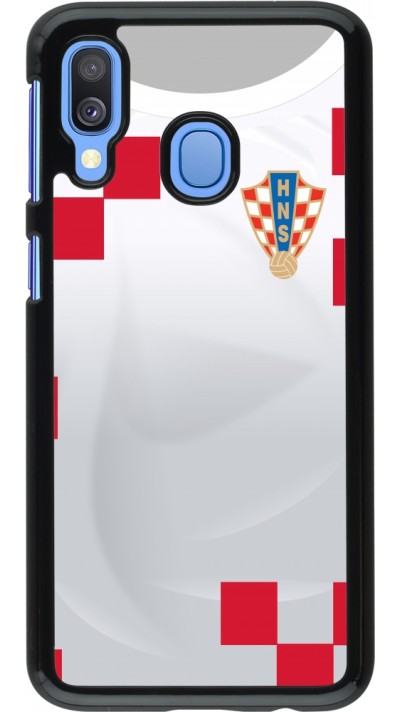 Samsung Galaxy A40 Case Hülle - Kroatien 2022 personalisierbares Fussballtrikot