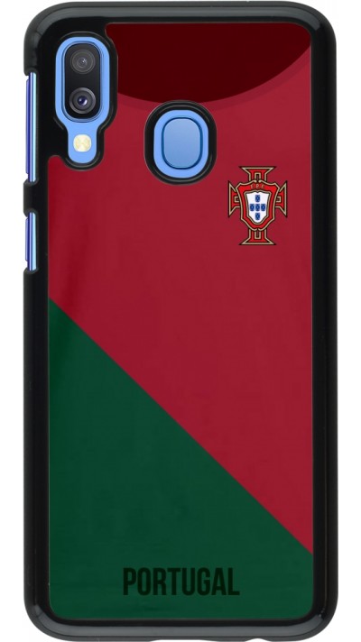 Samsung Galaxy A40 Case Hülle - Fussballtrikot Portugal2022