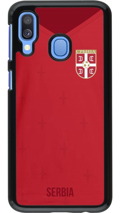 Samsung Galaxy A40 Case Hülle - Serbien 2022 personalisierbares Fussballtrikot