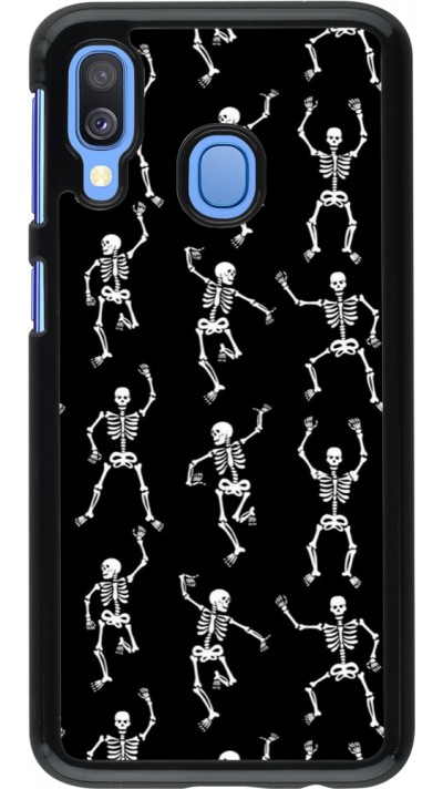 Samsung Galaxy A40 Case Hülle - Halloween 2024 dancing skeleton