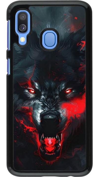 Samsung Galaxy A40 Case Hülle - Halloween 2024 mad werewolf