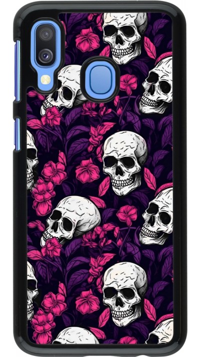 Samsung Galaxy A40 Case Hülle - Halloween 2024 romantic skulls