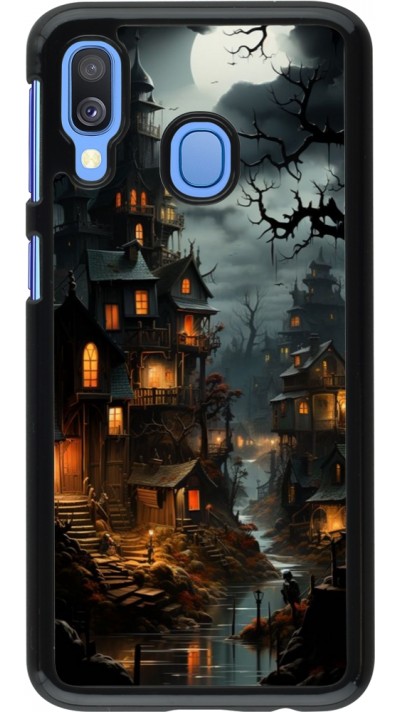 Samsung Galaxy A40 Case Hülle - Halloween 2024 scary town