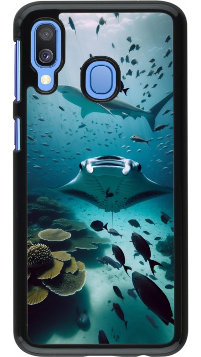 Samsung Galaxy A40 Case Hülle - Manta Lagune Reinigung