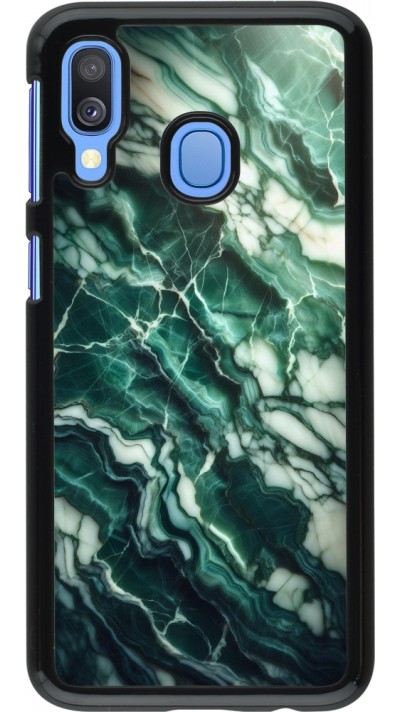 Samsung Galaxy A40 Case Hülle - Majestätischer grüner Marmor