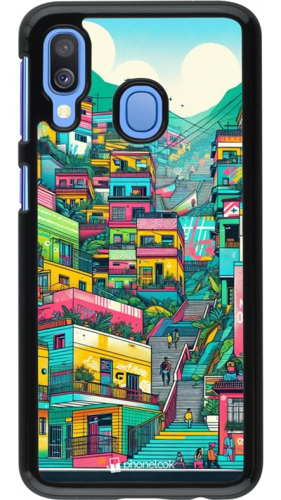 Samsung Galaxy A40 Case Hülle - Medellin Comuna 13 Kunst