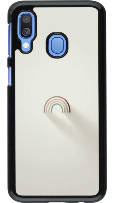 Samsung Galaxy A40 Case Hülle - Mini Regenbogen Minimal