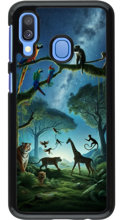 Samsung Galaxy A40 Case Hülle - Paradies der exotischen Tiere