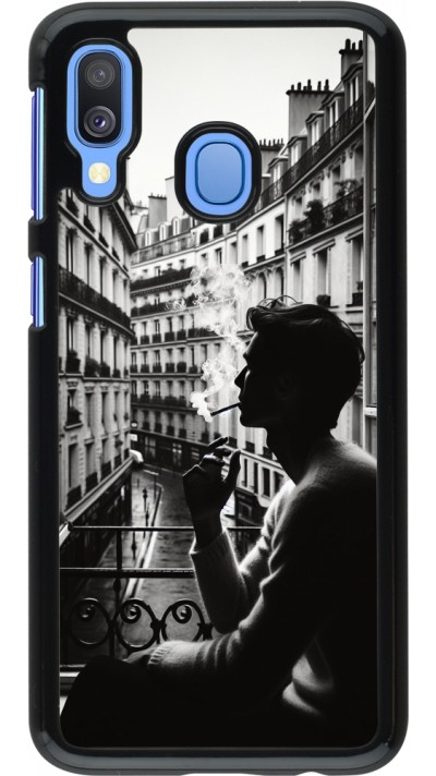 Samsung Galaxy A40 Case Hülle - Parisian Smoker