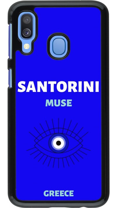 Samsung Galaxy A40 Case Hülle - Pop Summer Destination Santorini