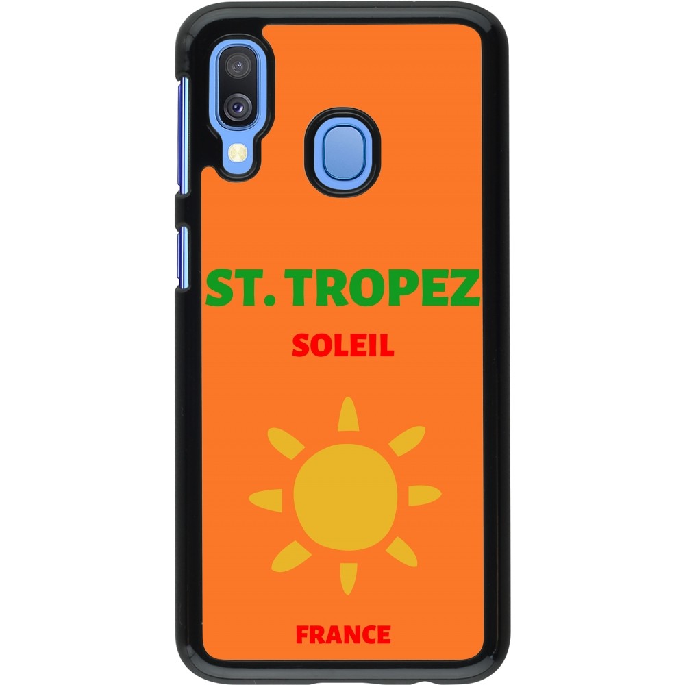 Samsung Galaxy A40 Case Hülle - Pop Summer Destination St-Tropez