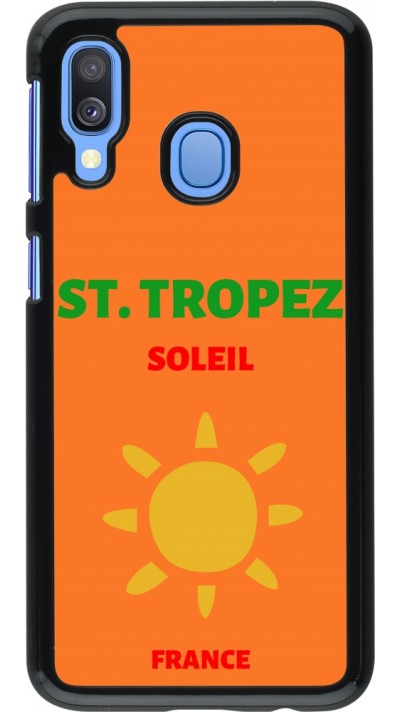 Samsung Galaxy A40 Case Hülle - Pop Summer Destination St-Tropez