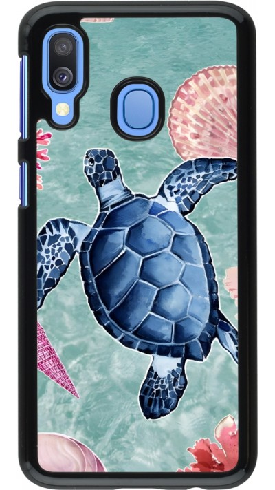 Samsung Galaxy A40 Case Hülle - Preppy Turtle