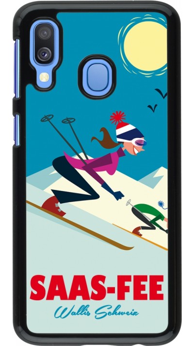 Samsung Galaxy A40 Case Hülle - Saas-Fee Ski Downhill