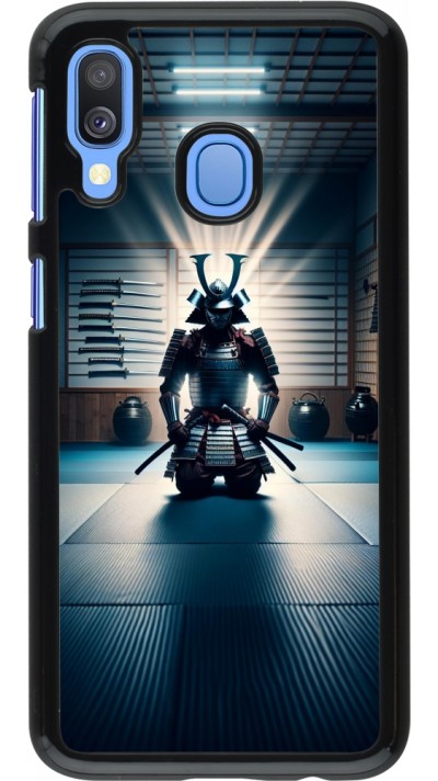 Samsung Galaxy A40 Case Hülle - Samurai im Gebet