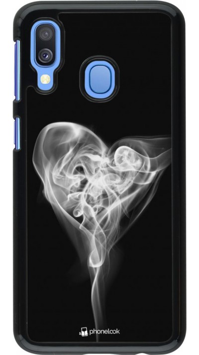 Coque Samsung Galaxy A40 - Valentine 2022 Black Smoke