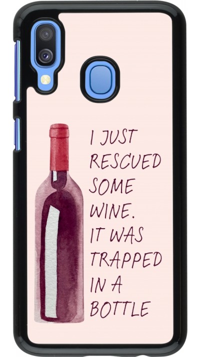 Samsung Galaxy A40 Case Hülle - I just rescued some wine