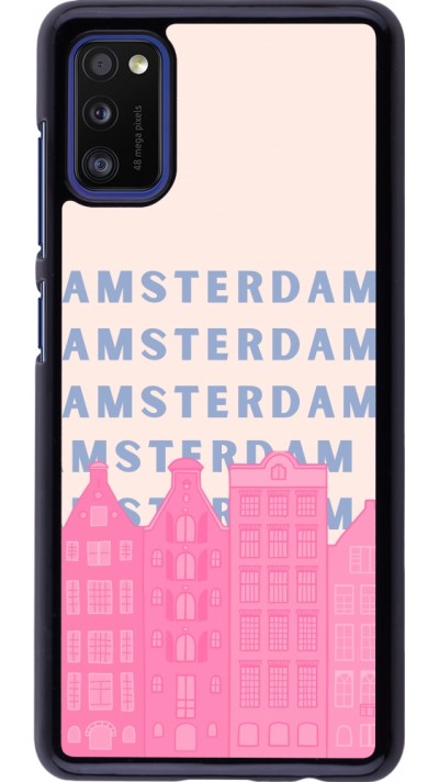 Samsung Galaxy A41 Case Hülle - Amsterdam Pink Print