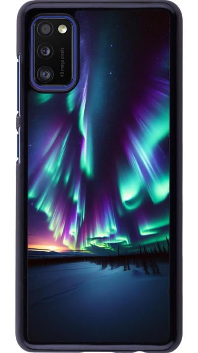 Samsung Galaxy A41 Case Hülle - Funkelndes Nordlicht