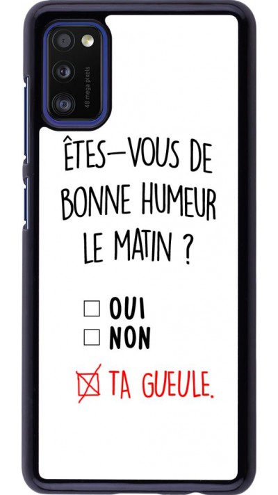 Hülle Samsung Galaxy A41 - Bonne humeur matin