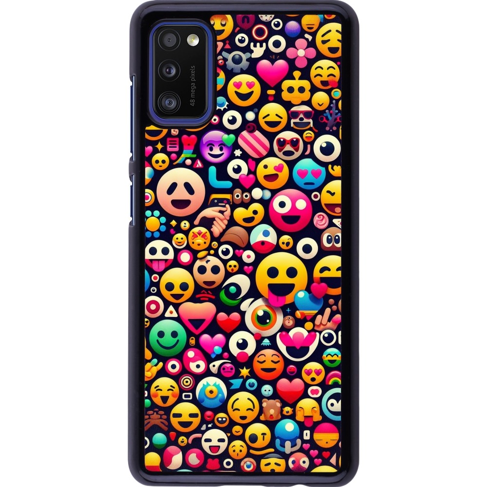 Samsung Galaxy A41 Case Hülle - Emoji Mix Farbe