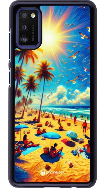 Samsung Galaxy A41 Case Hülle - Sommer Paradies Farbe