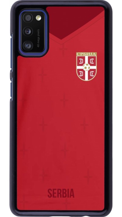 Samsung Galaxy A41 Case Hülle - Serbien 2022 personalisierbares Fussballtrikot