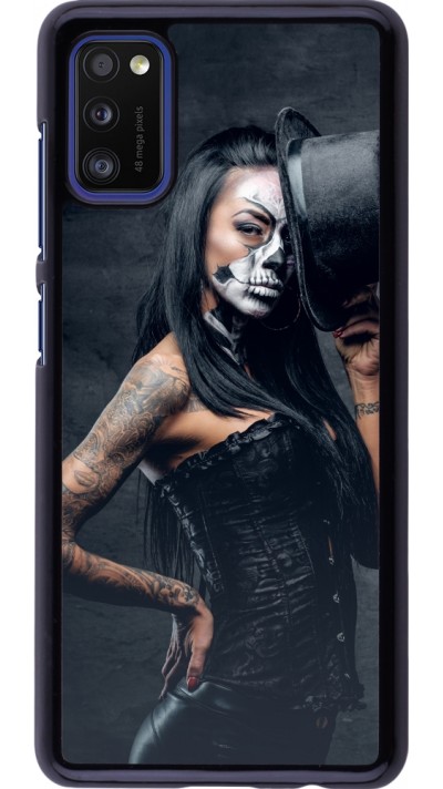 Samsung Galaxy A41 Case Hülle - Halloween 22 Tattooed Girl