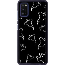 Samsung Galaxy A41 Case Hülle - Halloween 2024 black and white ghosts