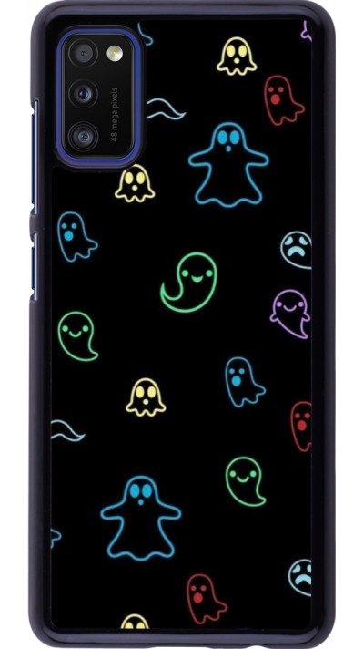 Samsung Galaxy A41 Case Hülle - Halloween 2024 colorful ghosts