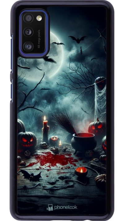 Samsung Galaxy A41 Case Hülle - Halloween 2024 Dunkler Mond