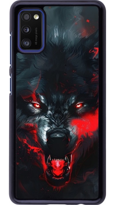 Samsung Galaxy A41 Case Hülle - Halloween 2024 mad werewolf