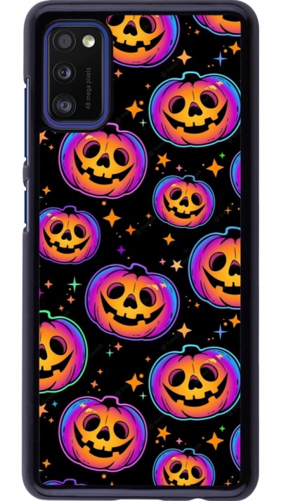 Samsung Galaxy A41 Case Hülle - Halloween 2024 rainbow pumpkins