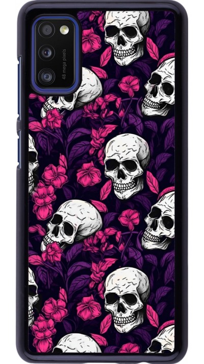 Samsung Galaxy A41 Case Hülle - Halloween 2024 romantic skulls